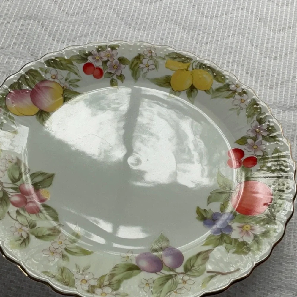 Vintage Andrea by Sadek Porcelain Cake Plate and Server in 